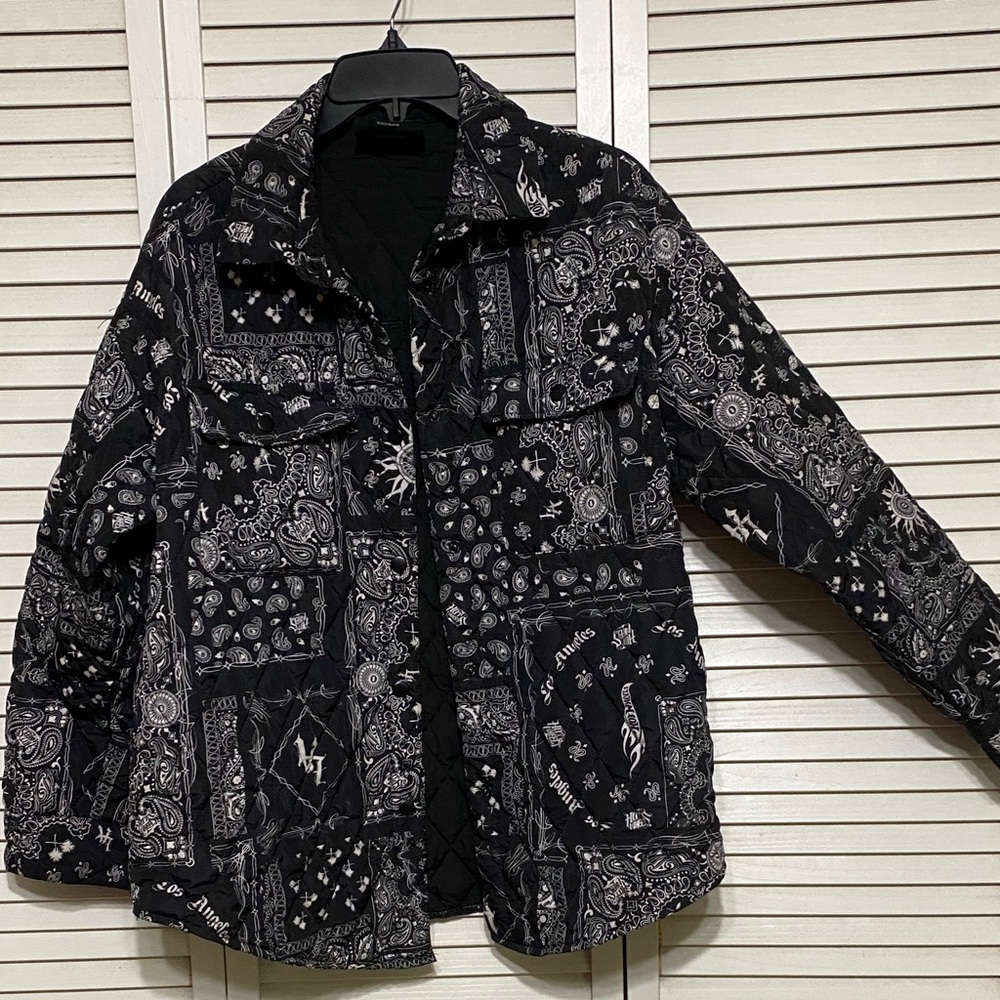 Hot Wheels Quilted Bandanna Jacket Size S